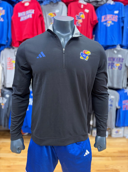 Kansas Jayhawks Elevated Adidas 1/4 Zip
