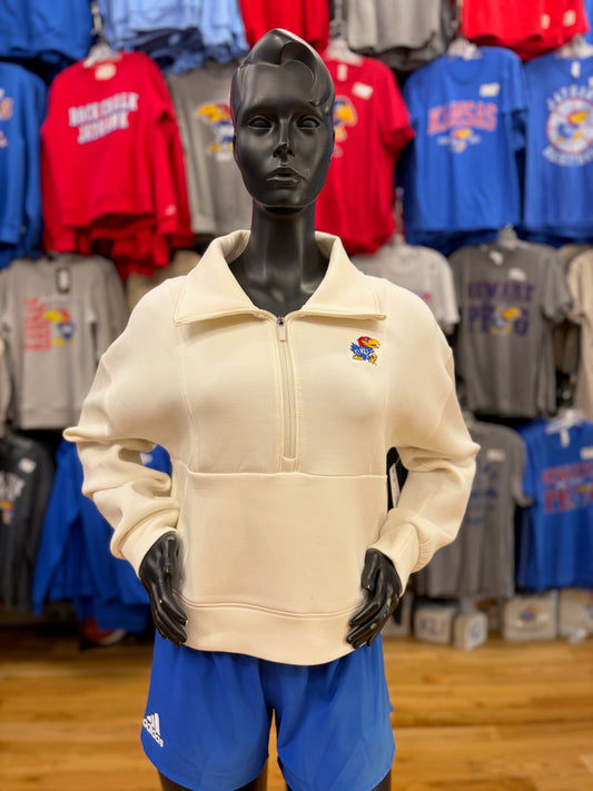 Kansas Jayhawks Women's Soft Scuba 1/4 Zip