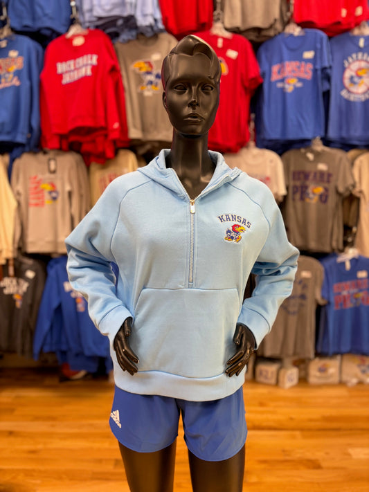 Kansas Jayhawks Women's 1/2 Zip Hoodie