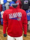 Kansas Jayhawks Basketball Slant Hoodie - Red
