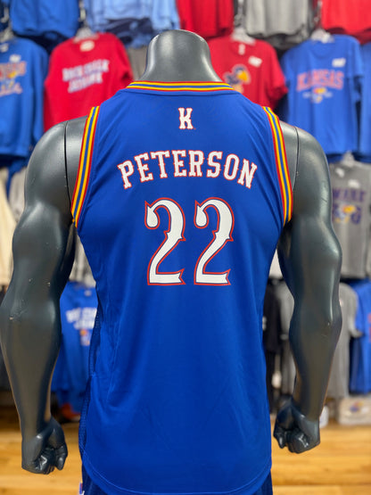 Kansas Jayhawks Officially Licensed #22 Darryn Peterson '88 Jersey