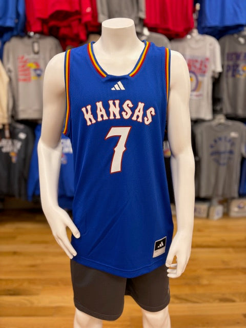 Kansas Jayhawks Officially Licensed #7 Kohl Rosario Youth Jersey