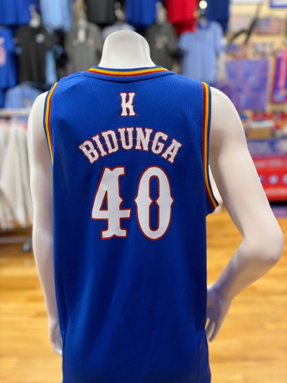 Kansas Jayhawks Officially Licensed #40 Flory Bidunga Youth Jersey