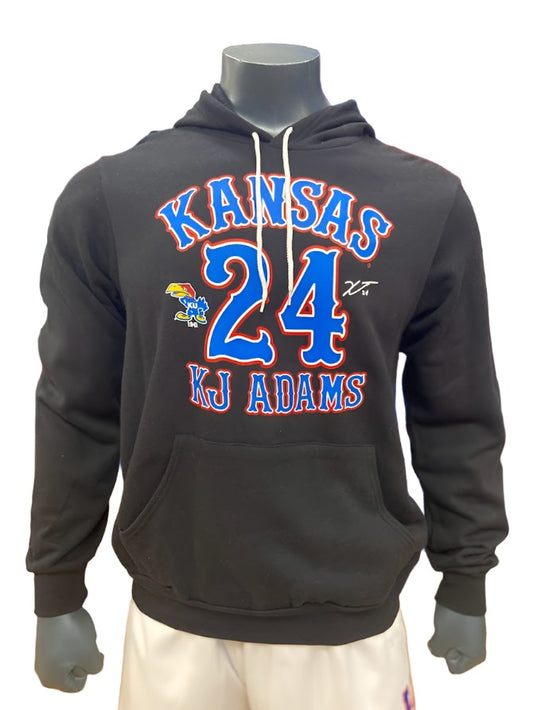 KJ Adams Jr. Kansas Basketball #24 Hoodie - Black/Team Colors