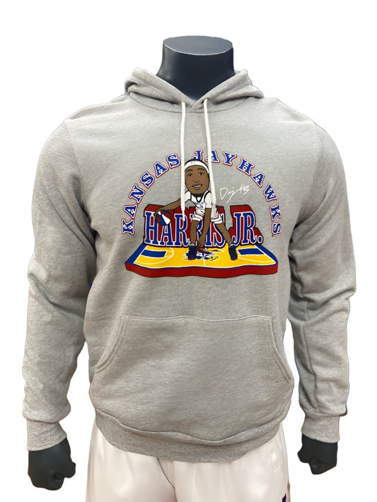 Dajuan Harris Jr. Caricature + Signature Hoodie - Grey