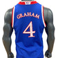 Retro Devonte Graham Kansas Basketball Jersey #4 - Royal