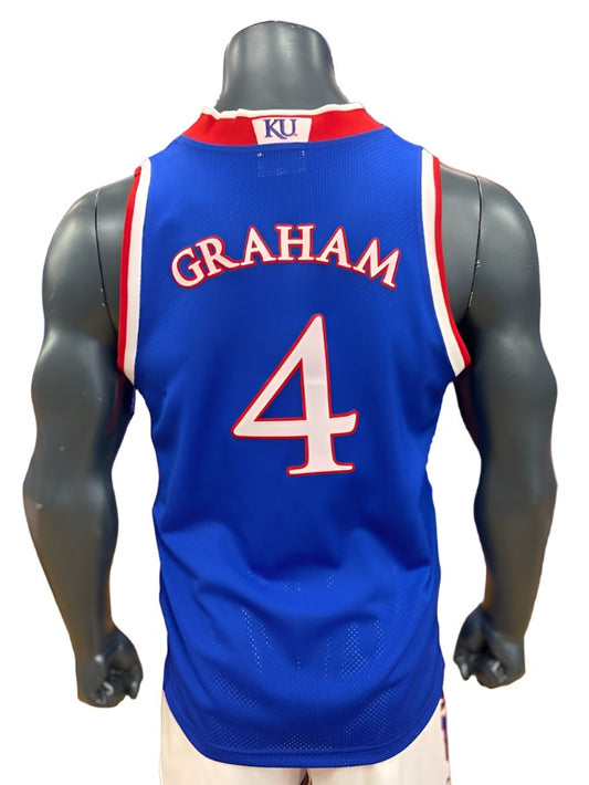 Devonte Graham Kansas Basketball Retro Jersey #4 - Royal