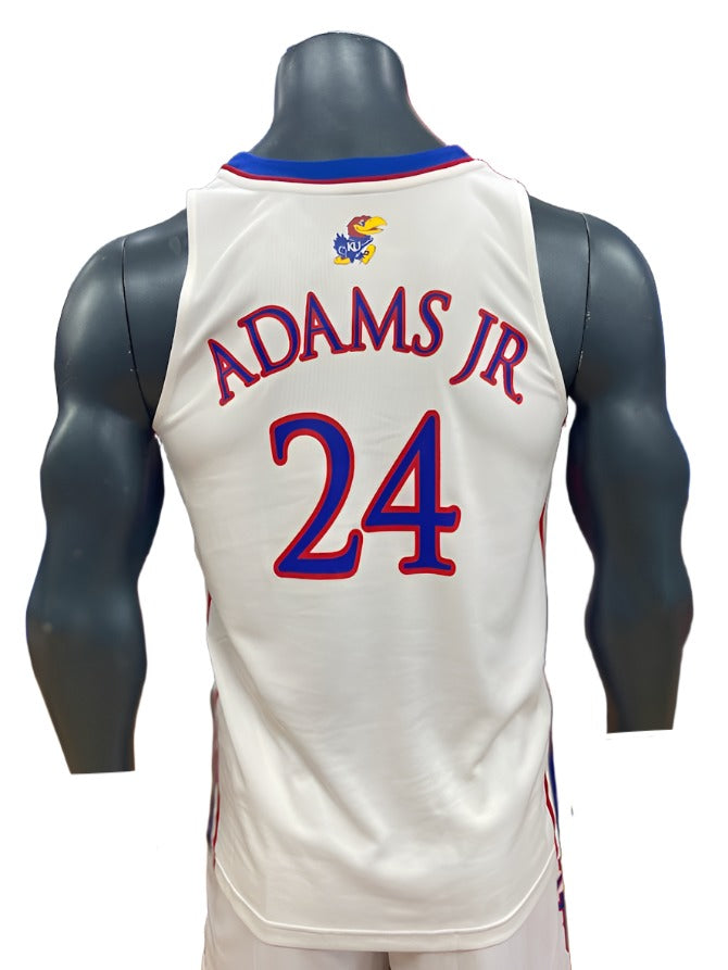 KJ Adams Jr. Kansas Basketball Jersey #24 - White