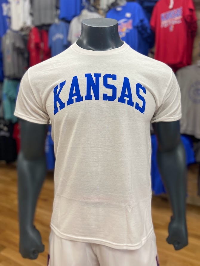 Kansas Arch T-Shirt - White/Blue
