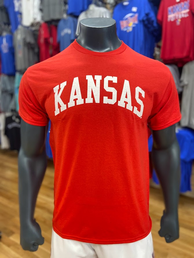 Kansas Arch T-Shirt - Red/White