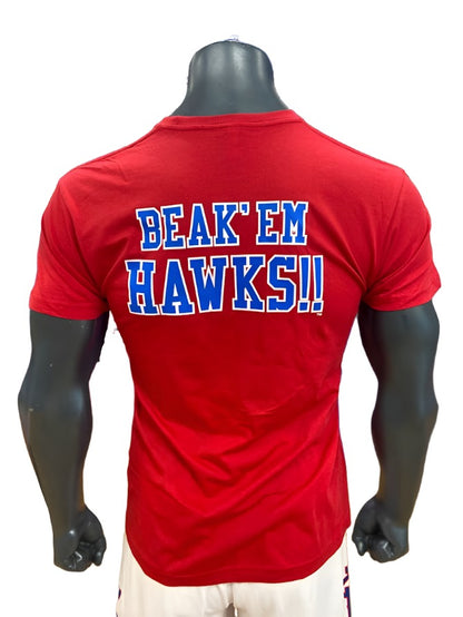 Kansas Jayhawks Beak 'Em Hawks T-Shirt - Red