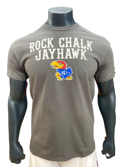Kansas Jayhawks Rock Chalk Jayhawk Front T-Shirt
