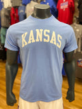 Kansas Arch T-Shirt - Carolina Blue/White