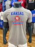 Kansas Jayhawks Basketball 1920 Wheat Triblend T-Shirt - Grey