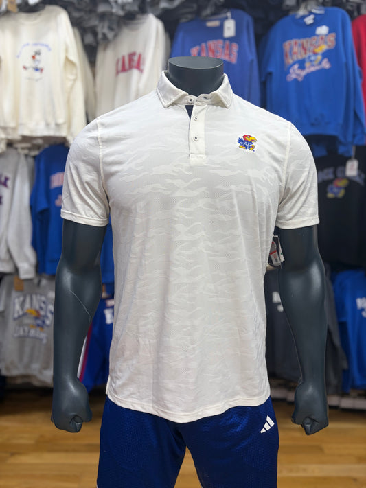 Kansas Jayhawks Flag & Anthem Acadia Polo
