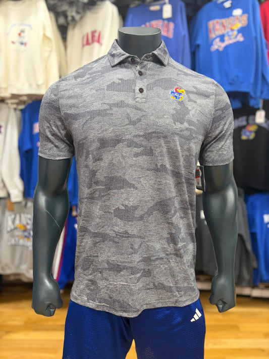 Kansas Jayhawks Flag & Anthem Destin Polo