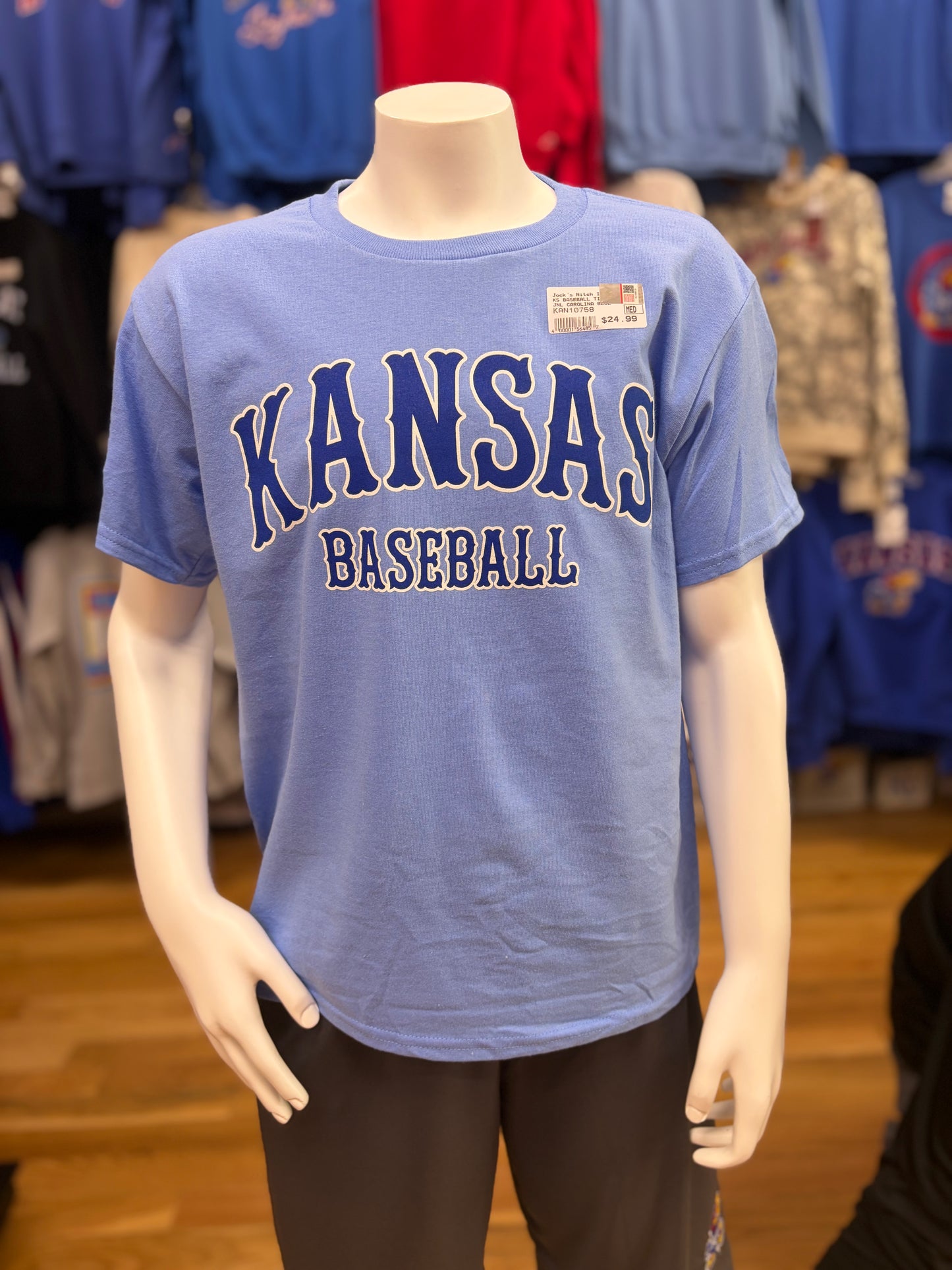 Kansas Jayhawks Kansas Baseball Tiffany Youth T-Shirt