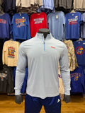 Kansas Jayhawks Stripe Cutter and Buck 1/4 Zip - Atlas