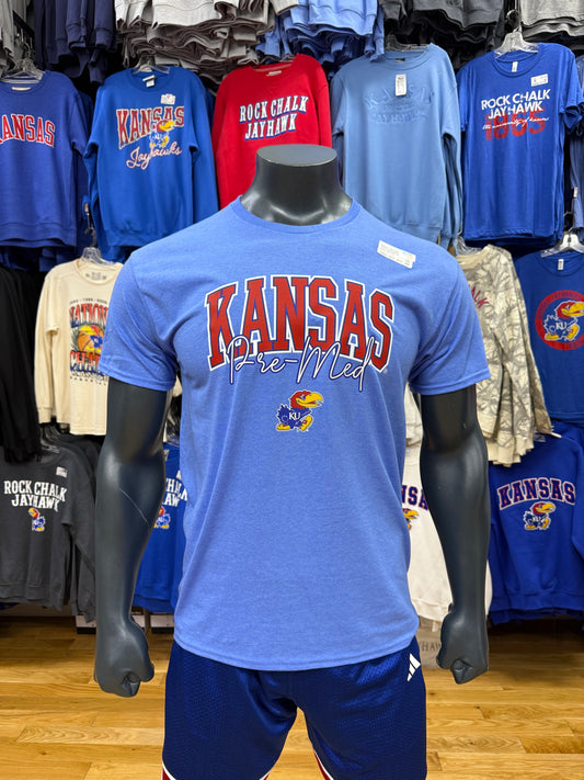 Kansas Pre-Med Short Sleeve Tee - Heather Royal