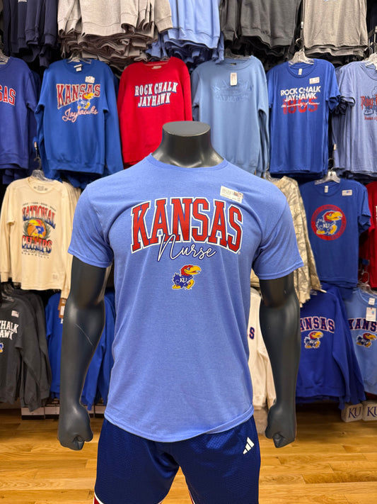 Kansas Nurse Short Sleeve Tee - Heather Royal