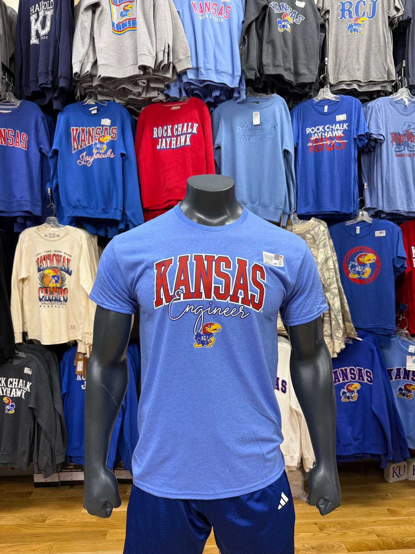 Kansas Engineer Short Sleeve Tee - Heather Royal