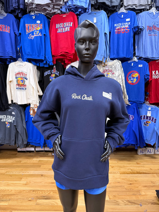 Kansas Rock Chalk Embroidered Hoodie
