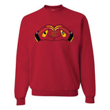 KC Kelce Swift Heart Hands Crew Sweatshirt - Red
