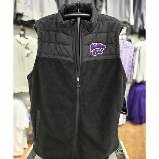 KSU Men's Block Vest- Black