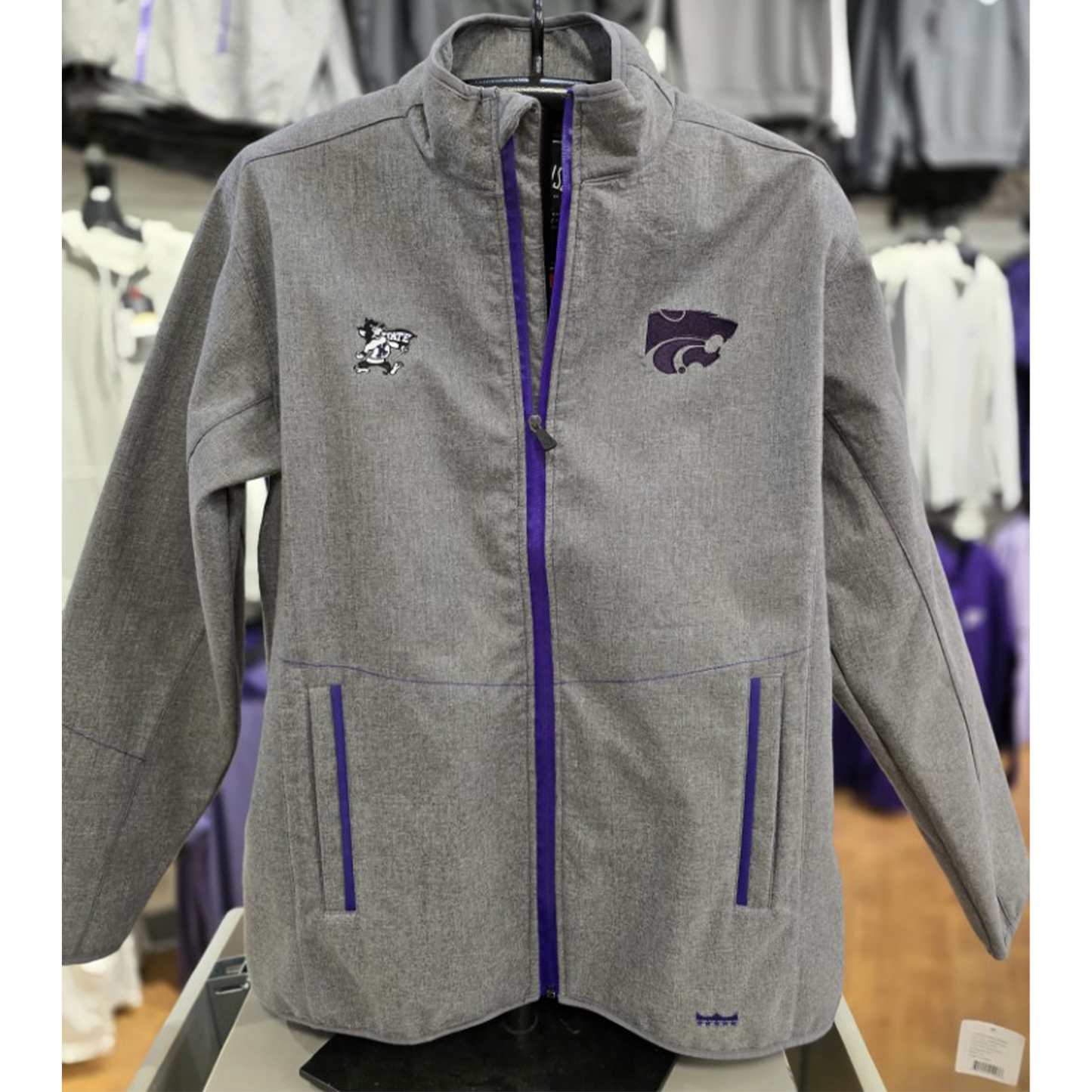 KSU XT2 Soft Shell Jacket- Grey/Purple