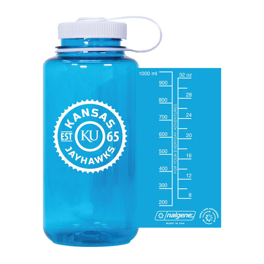 Kansas Jayhawks Nalgene Water Bottle- Blue