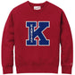 Kansas Jayhawks Varsity K Crew - Cardinal Red
