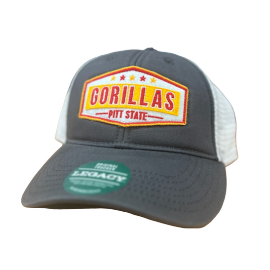 Pitt State Gorillas Patch - Charcoal/White