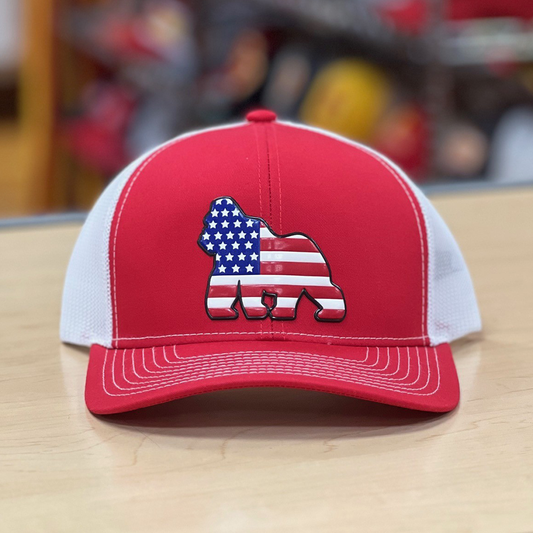 PSU Gorillas Flag Hat- Red, Black, Grey