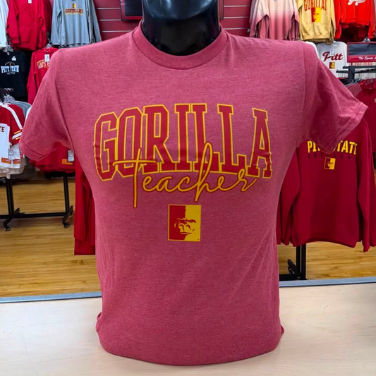 Gorilla Occupation Tee - Red Heather