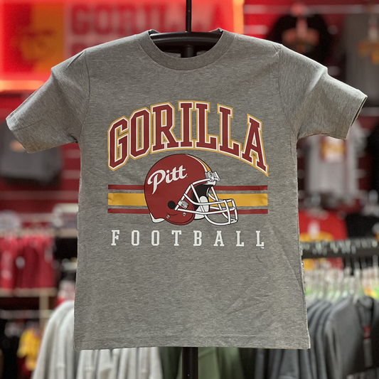 PSU Football Helmet Youth Tee- Grey
