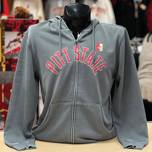 PSU Vintage Full Zip- Dark Oxford