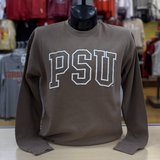 PSU Outline Puff Crew- Latte