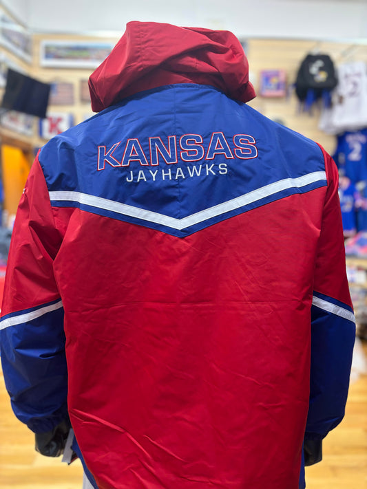 Kansas Jayhawks Pullover Quarter-Zip Blue/Red