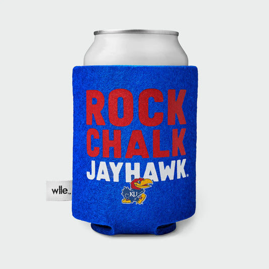 Kansas Jayhawks "Rock Chalk Jayhawk" Wool Felt 12 oz. Koozie