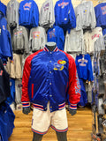 Kansas Jayhawks Satin Jacket Blue/Red