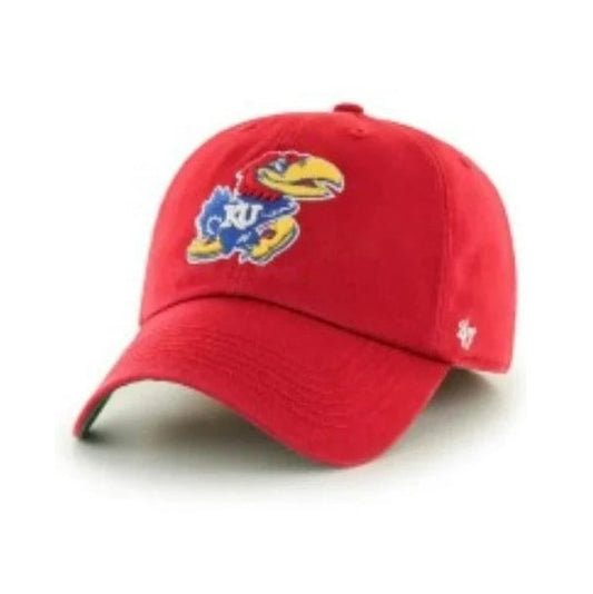 Kansas Jayhawks Adjustable Slouch Hat - Red w/ Logo