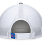 Kansas Jayhawks Stroke Adjustable Hat w/ Mesh Back - Light Grey/White