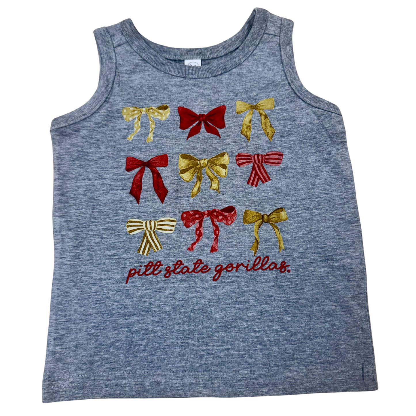 PSU Bow Toddler Tank - Grey