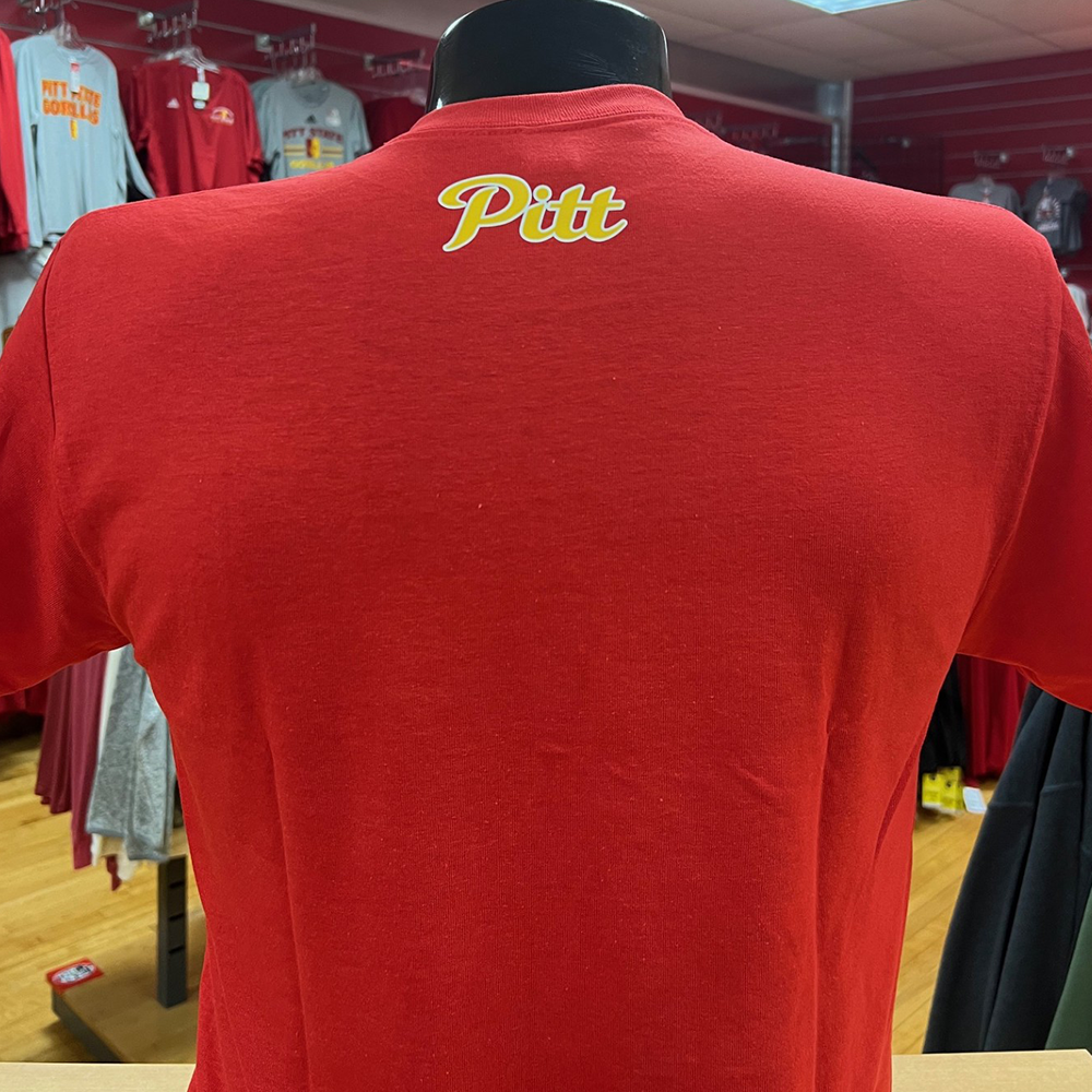 Pitt State Volleyball Gildan Tee- Red/White/Gold