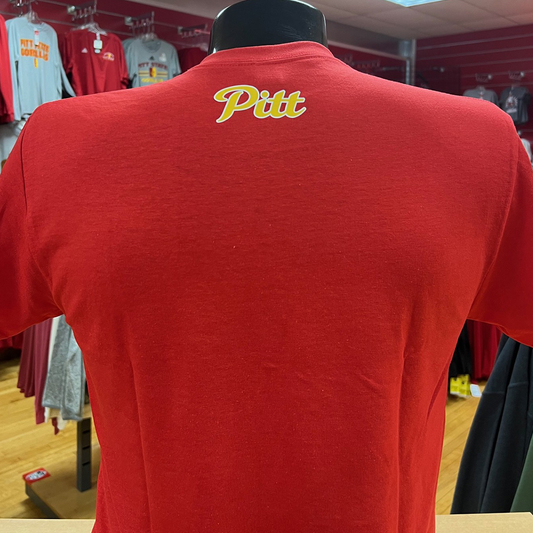 Pitt State Volleyball Gildan Tee- Red/White/Gold