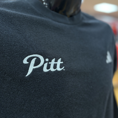 Pitt Adidas Fuzz Crew- Black/Silver