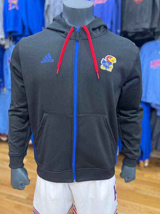 Kansas Jayhawks Adidas Jacket- Black