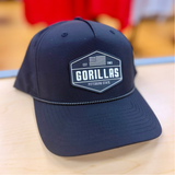 Gorillas Rubber Patch Hat - Black/Black Rope