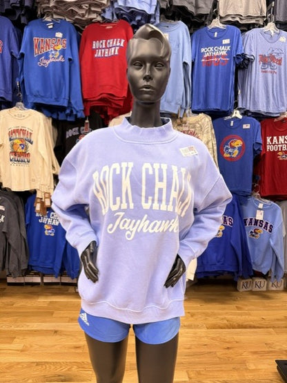 Kansas Rock Chalk 1-C Mock Neck