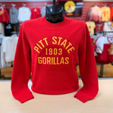 Pitt State Gorillas Arch Crewneck - Red